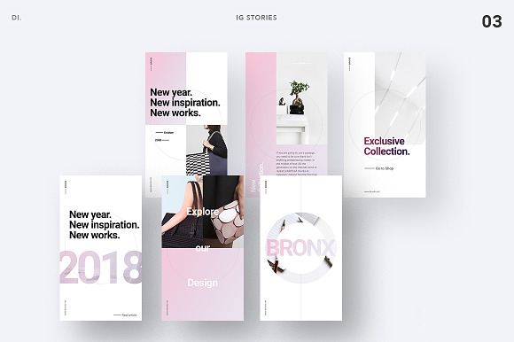 BRONX Light Instagram Stories Pack in Instagram Templates - product preview 5