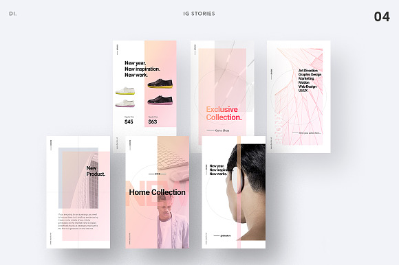 BRONX Light Instagram Stories Pack in Instagram Templates - product preview 6