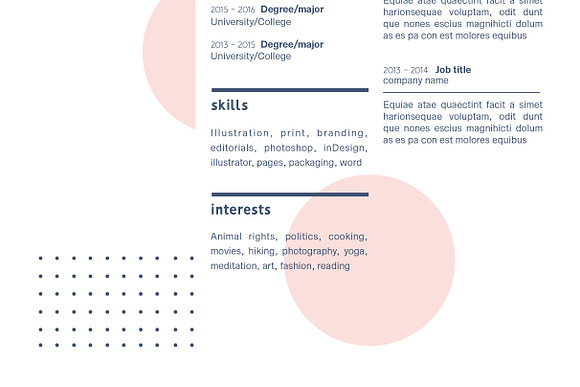 Dots in Resume Templates - product preview 5
