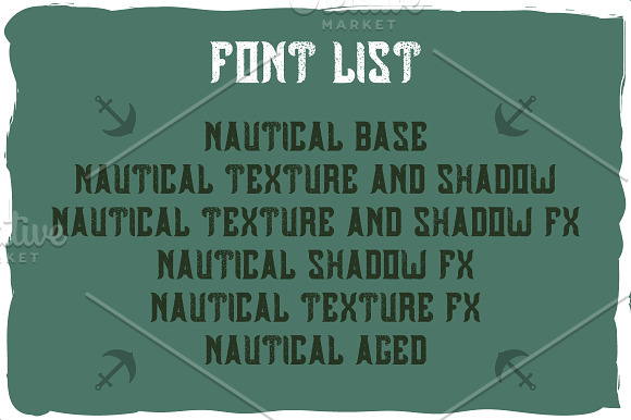 Nautical font + bonus label in Display Fonts - product preview 4