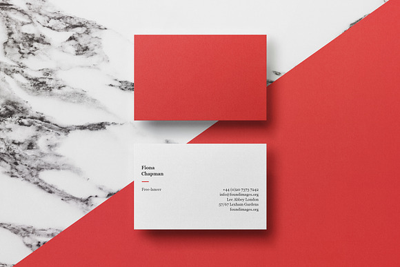 Business card Template & Mock-up in Business Card Templates - product preview 2