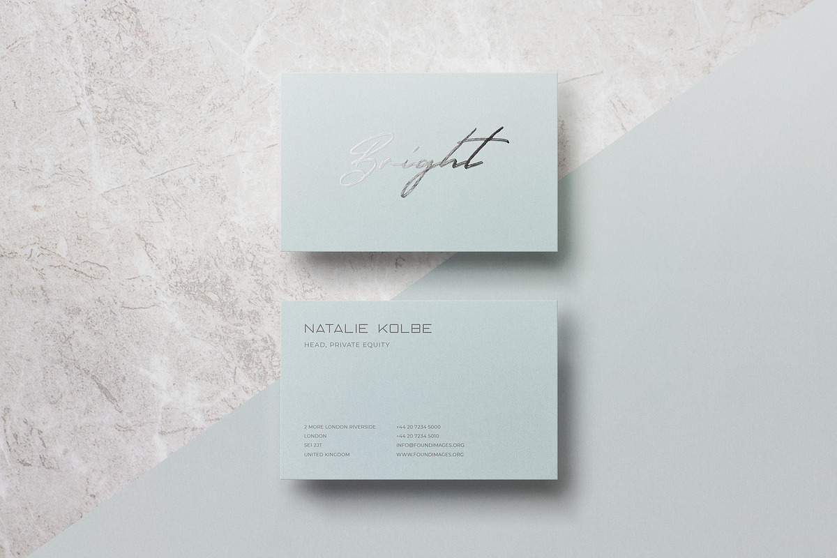 Business card Template & Mock-up in Business Card Templates - product preview 8