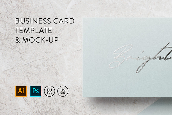 Business card Template & Mock-up in Business Card Templates - product preview 3