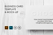 Business card Template & Mock-up