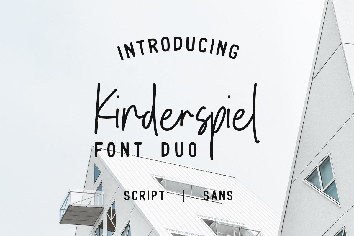 Kinderspiel - Font Duo in Display Fonts - product preview 8