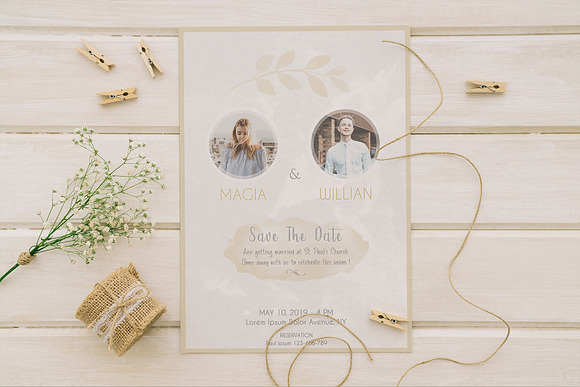 Wedding Card Template in Wedding Templates - product preview 1