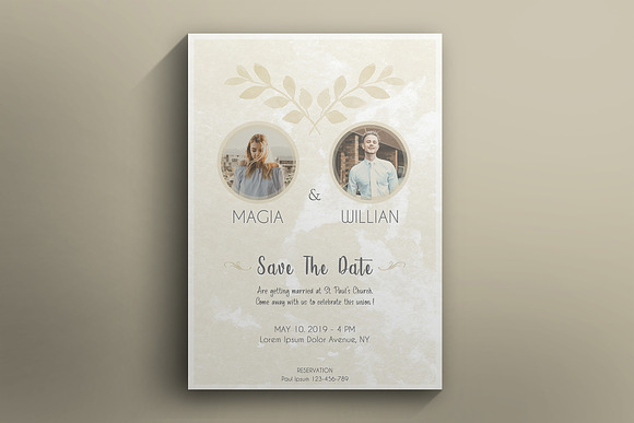 Wedding Card Template in Wedding Templates - product preview 7