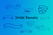 12 Doodle Banners