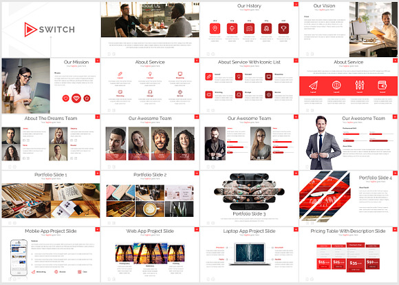 SWITCH - POWERPOINT TEMPLATE in PowerPoint Templates - product preview 2