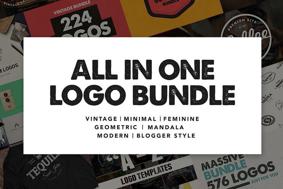 ALL IN ONE LOGO BUNDLE in Logo Templates - product preview 8