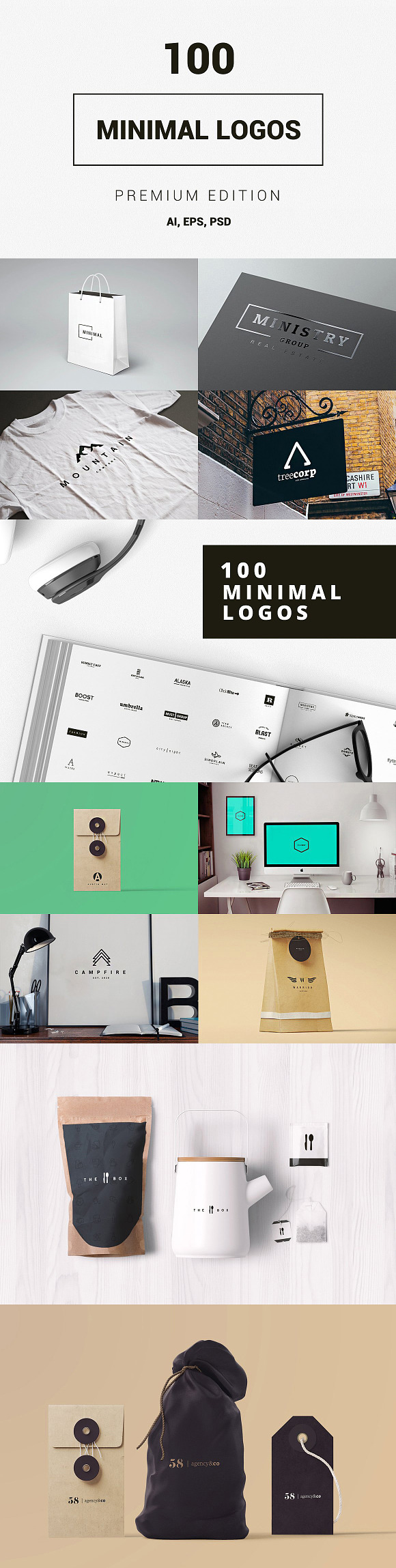 ALL IN ONE LOGO BUNDLE in Logo Templates - product preview 11