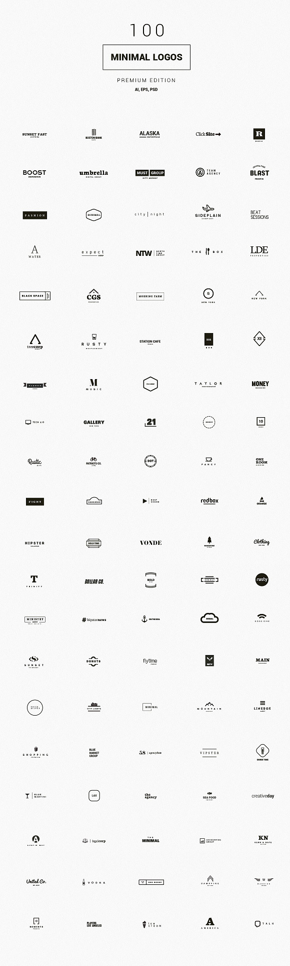 ALL IN ONE LOGO BUNDLE in Logo Templates - product preview 12