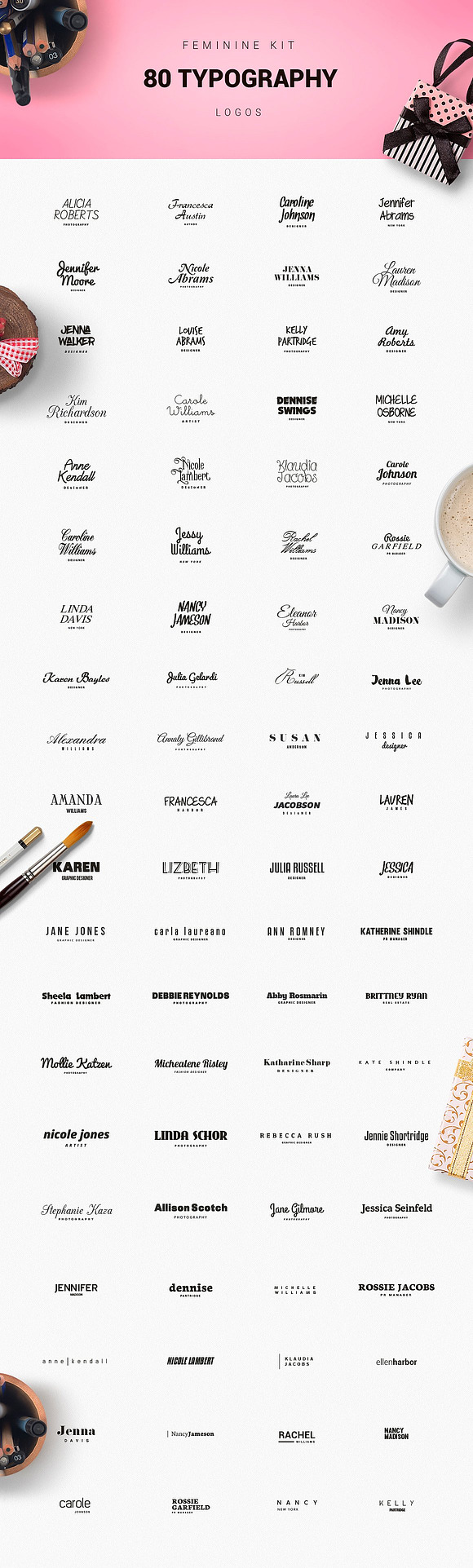 ALL IN ONE LOGO BUNDLE in Logo Templates - product preview 28