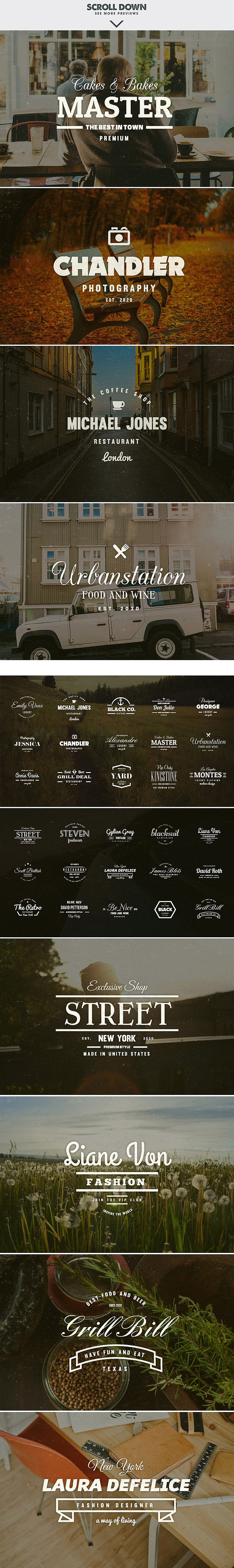 ALL IN ONE LOGO BUNDLE in Logo Templates - product preview 35