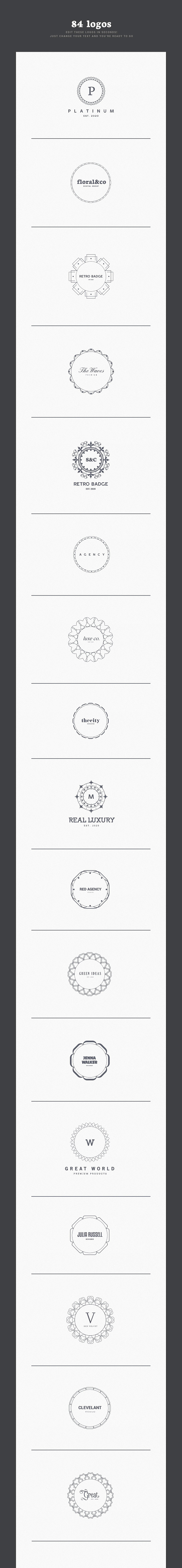 ALL IN ONE LOGO BUNDLE in Logo Templates - product preview 45