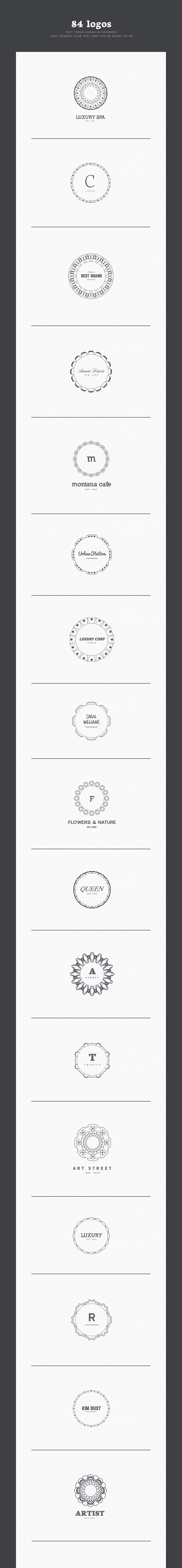 ALL IN ONE LOGO BUNDLE in Logo Templates - product preview 46