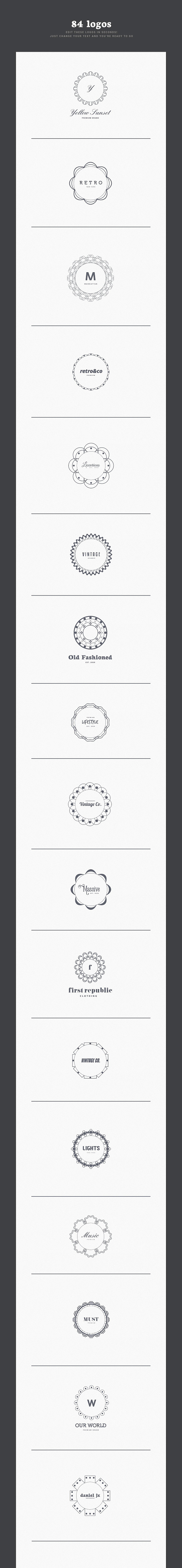 ALL IN ONE LOGO BUNDLE in Logo Templates - product preview 47