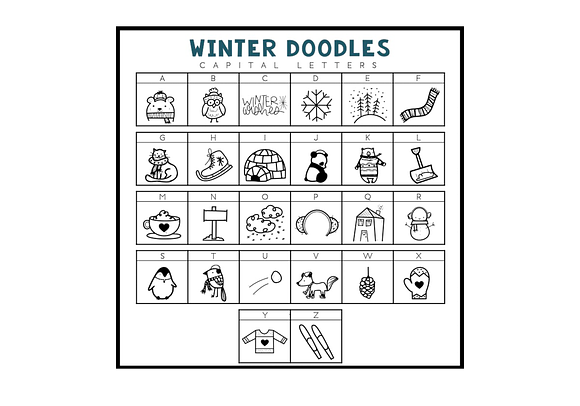 Winter Wishes - A Doodles Font in Display Fonts - product preview 1