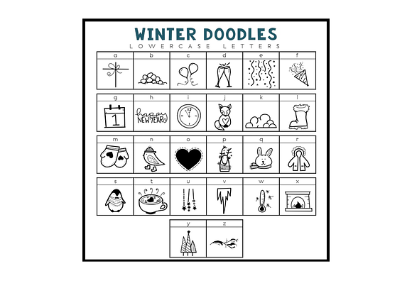 Winter Wishes - A Doodles Font in Display Fonts - product preview 2