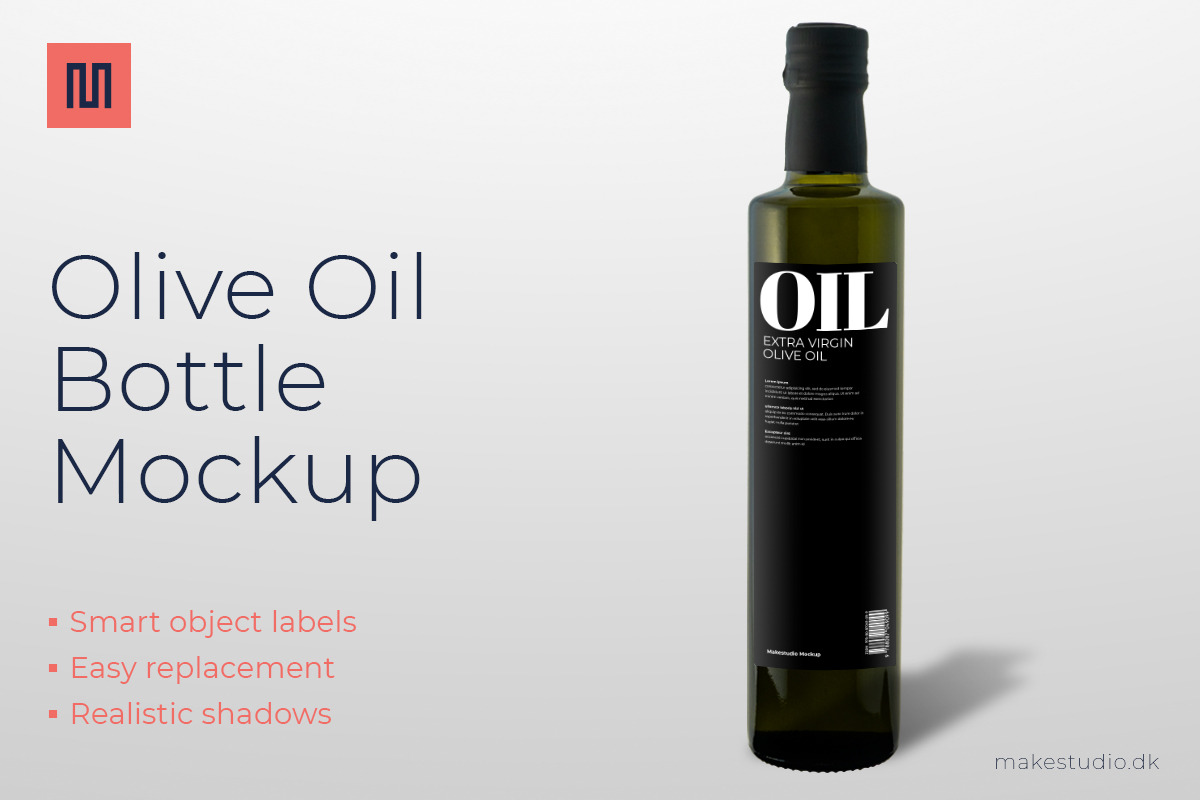 Olive oil - Bottle mockup in Product Mockups - product preview 8