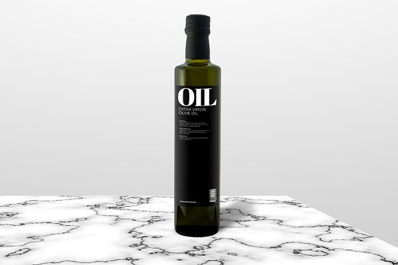 Olive oil - Bottle mockup in Product Mockups - product preview 1