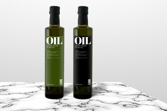 Olive oil - Bottle mockup in Product Mockups - product preview 2