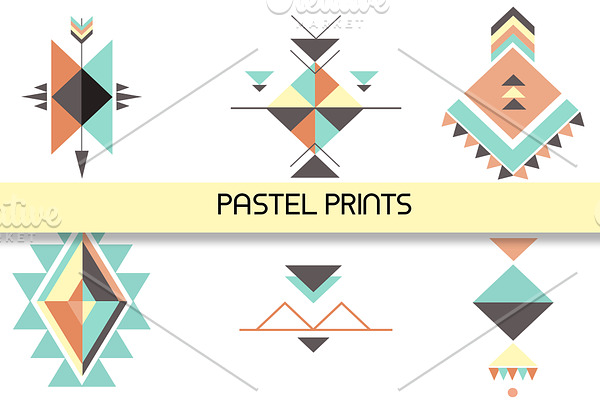 Pastel Aztec Patterns and Prints