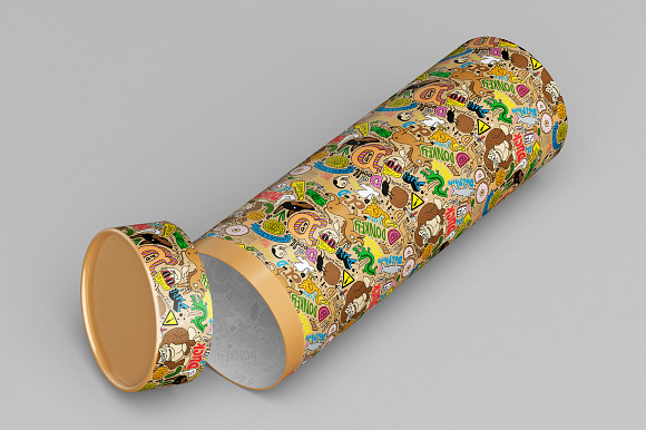  Long Tube / Can Packaging Mock-Up in Product Mockups - product preview 3