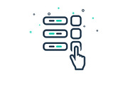 Polling finger icon