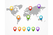 Dot Map Global World