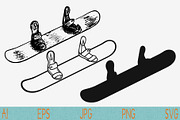 Snowboarding Board svg, Snowboard