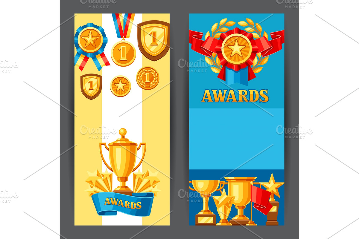 Awards and trophy banners. in Illustrations - product preview 8