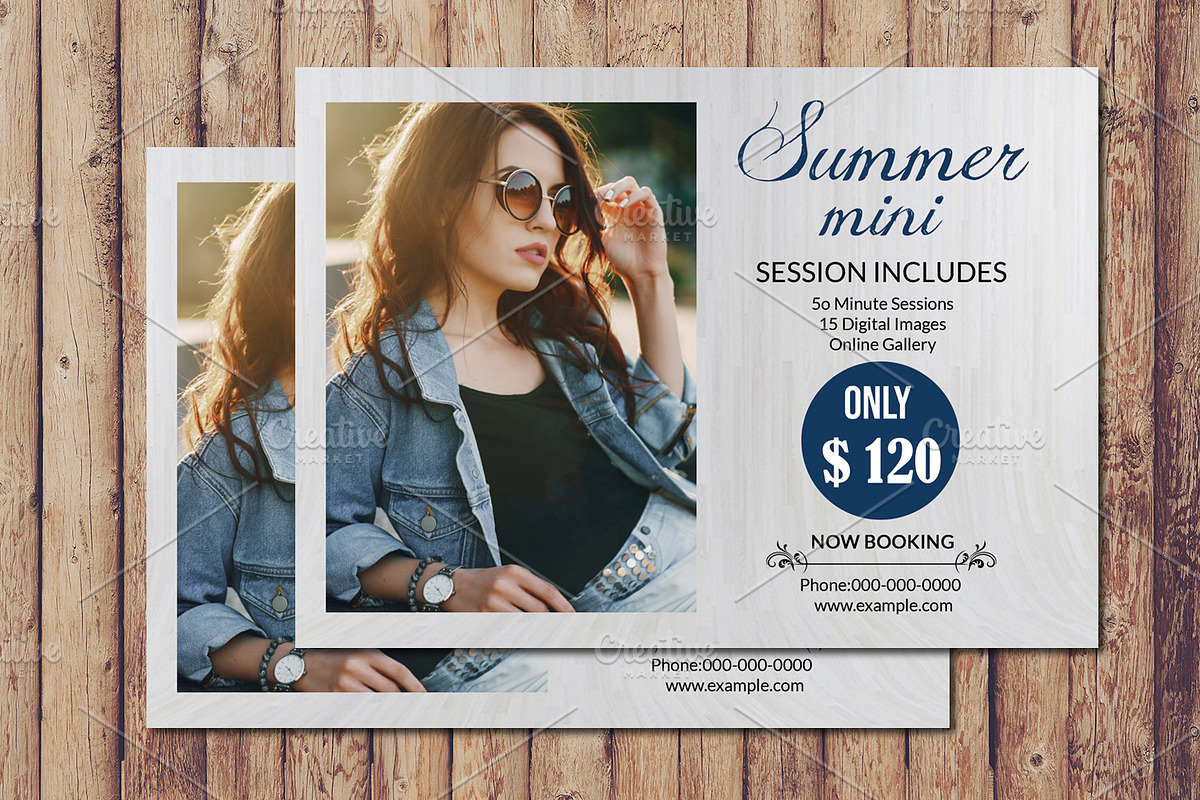 Summer Photography Mini Session-V829 in Flyer Templates - product preview 8