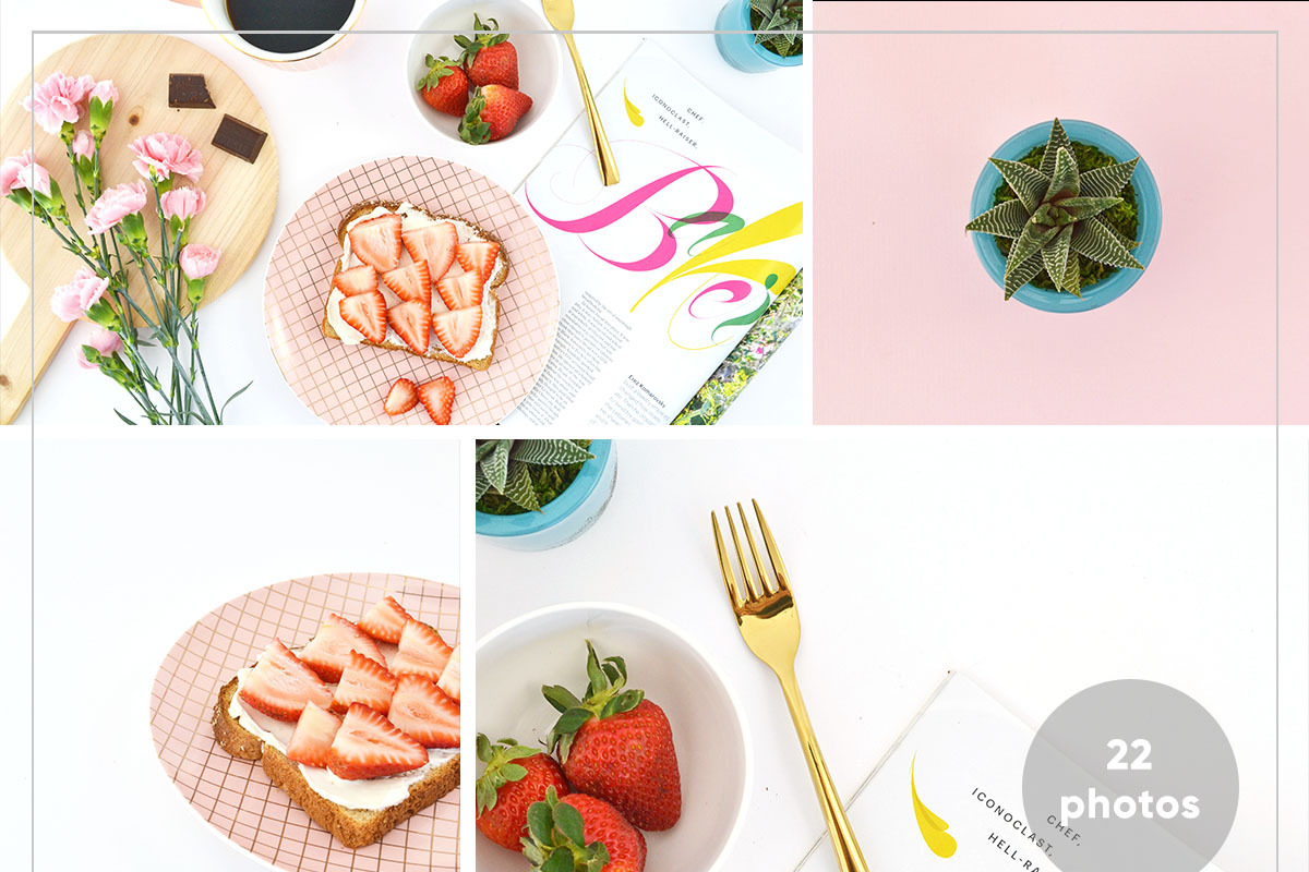 22 Photos - Pink Stock Photo Bundle in Social Media Templates - product preview 8