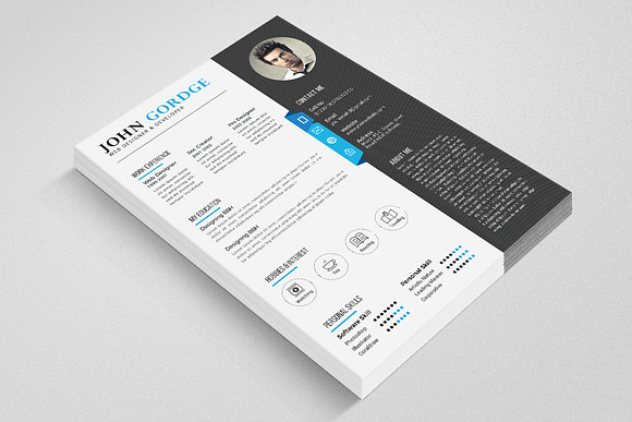 MS Word Format CV Resume in Resume Templates - product preview 1