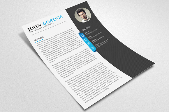 MS Word Format CV Resume in Resume Templates - product preview 2