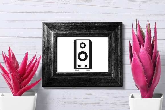 Speaker icon set, simple style in Graphics - product preview 3