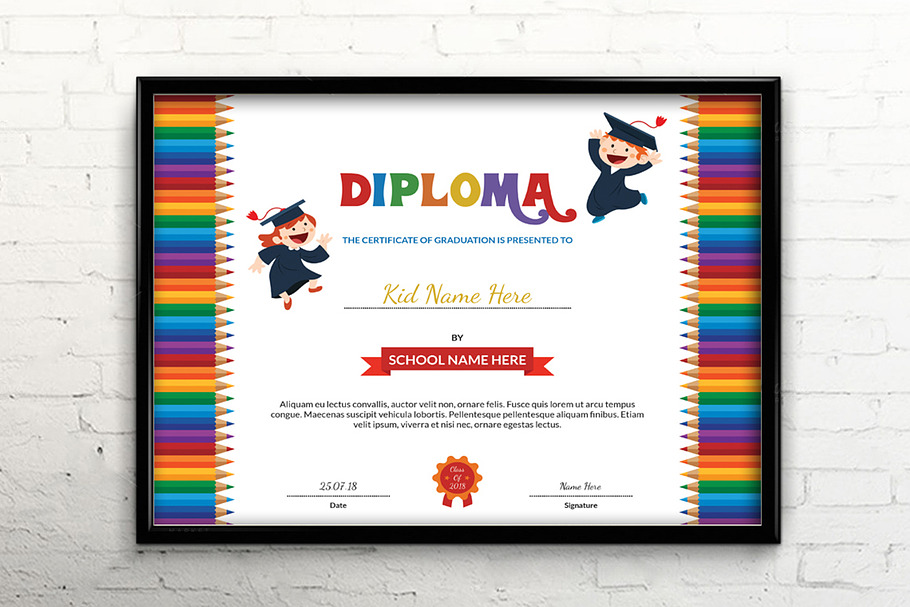 Certificate Design Template in Stationery Templates - product preview 8