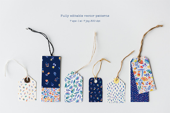 Watercolor Floral Patterns  in Patterns - product preview 2