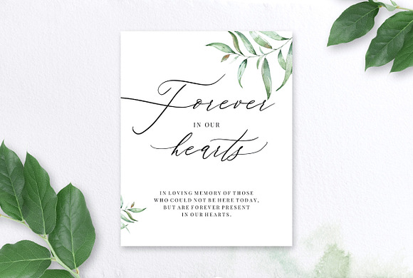 Forever in Our Hearts Sign, Aurora in Wedding Templates - product preview 2