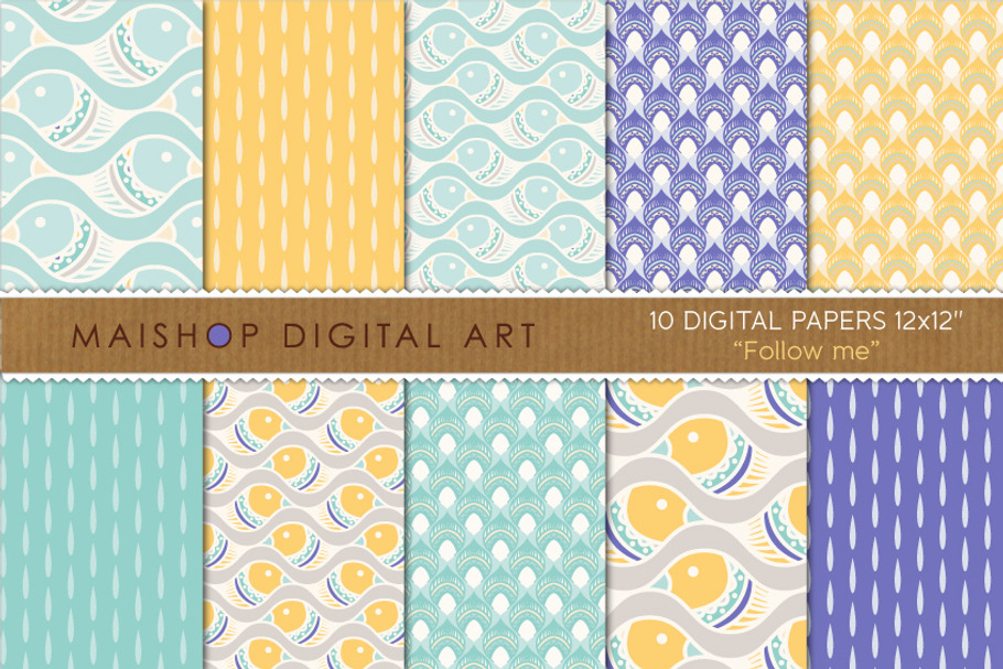 Digital Papers - Follow me in Patterns - product preview 8