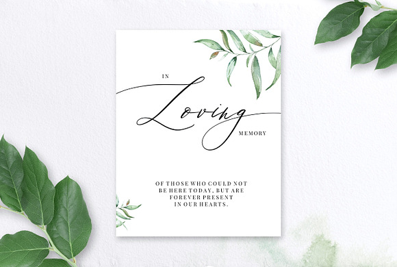In Loving Memory Sign, Aurora in Wedding Templates - product preview 2