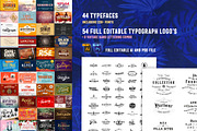 Huge Typographic Pack + 60 Logos !