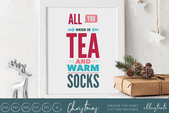 Christmas Typography Bundle in Illustrations - product preview 2