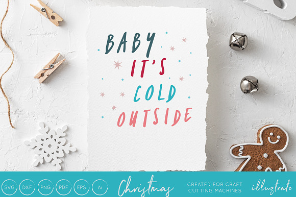 Christmas Typography Bundle in Illustrations - product preview 3