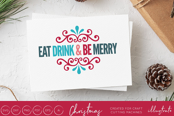 Christmas Typography Bundle in Illustrations - product preview 7