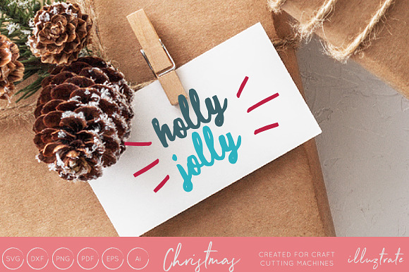 Christmas Typography Bundle in Illustrations - product preview 11