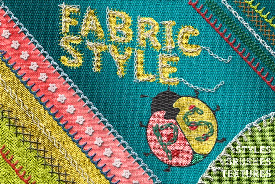 Fabric Styles Brushes for Photoshop in Photoshop Layer Styles - product preview 8