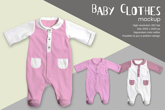 Baby Clothes Mockup in Product Mockups - product preview 2