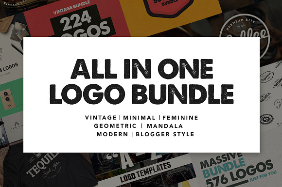 ALL IN ONE LOGO BUNDLE in Logo Templates - product preview 60